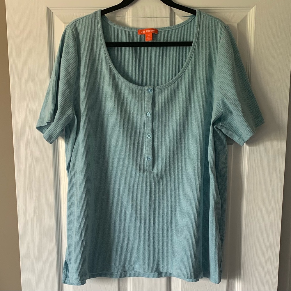Joe Fresh Ribbed Henley Top